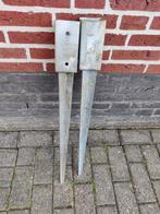 Paalpunt 75 cm voor paal 7x7 cm, Tuin en Terras, Palen, Balken en Planken, Ophalen, Gebruikt, Minder dan 180 cm, Palen