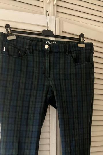 ZERRES groen-blauw ruit broek mt 46 beschikbaar voor biedingen
