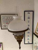 Oude, antieke, (olie) hanglamp, Ophalen of Verzenden