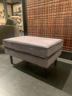 Rodeo Hocker Velvet Dark Gray, Huis en Inrichting, Stoer, 50 tot 75 cm, Ophalen of Verzenden, Zo goed als nieuw