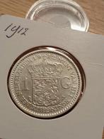 Nette Gulden 1912, 1 gulden, Zilver, Ophalen of Verzenden, Koningin Wilhelmina