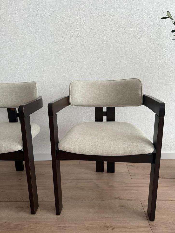 Japandi Eetstoelen Set 4 stuks, Antiek en Kunst, Antiek | Meubels | Stoelen en Banken, Ophalen of Verzenden