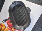 Le Creuset grillpan, Huis en Inrichting, Keuken | Potten en Pannen, Ophalen of Verzenden, Zo goed als nieuw, Gietijzer