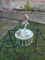 Muziekdoosje glas/spiegel ijsvogel, Ophalen of Verzenden