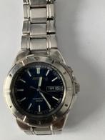 Seiko heren horloge met dag, datum, aanwijzing, Ophalen, Gebruikt, Staal, Polshorloge