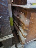 Oude houten buikkastje met 3 lades, Huis en Inrichting, Gebruikt, 50 tot 100 cm, Met lade(s), 25 tot 50 cm