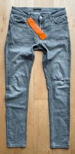 Nudie Jeans Skinny Lin Organic spijkerbroek grijs W32 L32, Nudie Jeans, W32 (confectie 46) of kleiner, Ophalen of Verzenden, Grijs