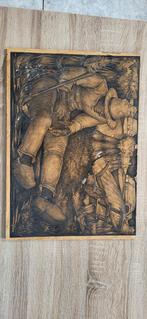 Prent boer met zeis van willem van den Berg, Antiek en Kunst, Kunst | Etsen en Gravures, Ophalen of Verzenden