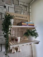 Houten bordenrek Riviera Maison, wandrek, brocante, Ophalen, Gebruikt
