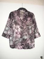 Paars geprinte glans-Blouse maat 50, Kleding | Dames, Grote Maten, Blouse of Tuniek, Paars, Nieuw, Ophalen of Verzenden