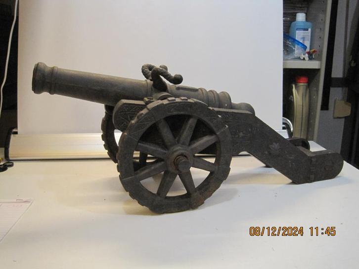 decoratie kanon metaal erg zwaar (323), Antiek en Kunst, Antiek | Woonaccessoires, Ophalen
