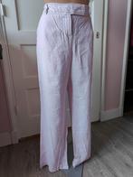 Kalk roze linnen pantalon L-xl  broek maat 42, Kleding | Dames, Broeken en Pantalons, Lang, Maat 42/44 (L), Ophalen of Verzenden
