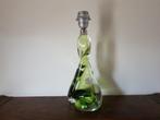 Val St. Lambert Kleur is Lichtgroen en heldere kristallen la, Huis en Inrichting, Ophalen, 50 Jaren, Minder dan 50 cm, Glas