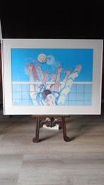 Rudiger Eschert - 1985- Volleybal- Gesigneerd- ophangsysteem, Ophalen of Verzenden