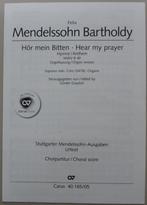 koorpartituur Hör mein Bitten, Mendelssohn, Ophalen of Verzenden, Zo goed als nieuw, Artiest of Componist, Zang
