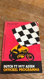 Programmaboekje Dutch TT Assen 1977, Boeken, Ophalen of Verzenden, Gelezen