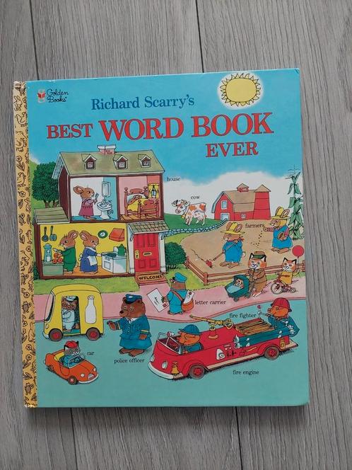 Richard Scarry best word book golden books groot formaat, Boeken, Taal | Engels, Gelezen, Fictie, Ophalen of Verzenden