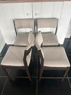 4 Cees Braakman Pastoe stoelen design vintage bruin beige, Ophalen
