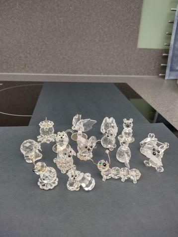 Swarovski Kristal Figuurtjes - 15 stuks beschikbaar voor biedingen