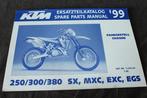 KTM 250 300 380 sx mxc exc egs 1999 parts catalog chassis, Ophalen of Verzenden, Overige merken