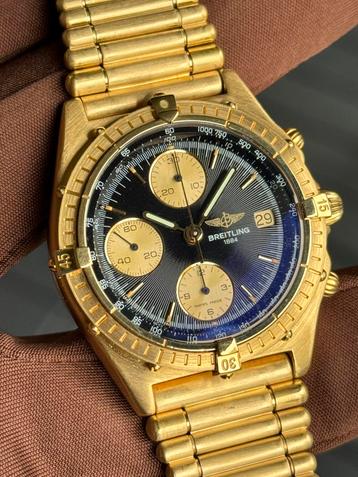 Breitling Chronomat 18K Gold Rouleaux (81950) ‘89 Full Set beschikbaar voor biedingen