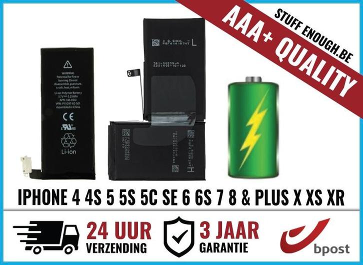 iPhone Batterij Nieuw Vervanging 5 SE 6 7 8 X 11 12 13 14 15, Telecommunicatie, Mobiele telefoons | Toebehoren en Onderdelen, Nieuw