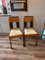 2 stoeltjes in Amsterdamse School stijl, Antiek en Kunst, Ophalen