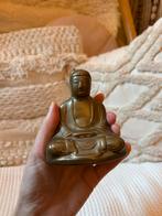 Messing beeldje van een Buddha / boeddha - zware kwaliteit, Ophalen of Verzenden, Zo goed als nieuw