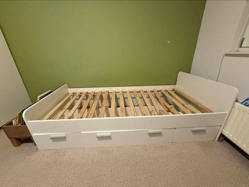 GRATIS eenpersoonsbed incl lades, Kinderen en Baby's, Kinderkamer | Bedden, Gebruikt, 180 cm of meer, 85 tot 100 cm, Ophalen