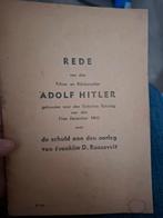 Rede Adolf Hitler – Rijksdag 1941, Ophalen of Verzenden, Duitsland, Boek of Tijdschrift