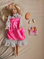 Vintage barbie 90's zwanger tweeling, Ophalen of Verzenden, Zo goed als nieuw, Barbie