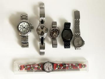 Horloges Nautica Swatch Nixon Lorus beschikbaar voor biedingen