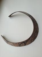 Mooie spang / ketting. Pandaprint. Bruin, crème, zwart., Ophalen of Verzenden, Gebruikt, Bruin, Overige materialen