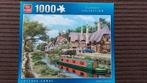 King puzzel - Classic Collection - Cottage Canal - 1000 st, Gebruikt, Ophalen of Verzenden, 500 t/m 1500 stukjes, Legpuzzel