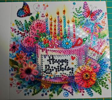 Diamond Painting kaart kant en klaar  beschikbaar voor biedingen