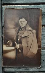 Foto Belgische soldaat Adrian helm, Ophalen of Verzenden, Overige gebieden, Helm of Baret