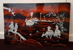 Paneel chinees japans parelmoer inleg, Antiek en Kunst, Ophalen of Verzenden