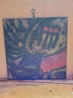 Vintage retro keramieke tegelplateau 28x28, Verzamelen, Retro, Ophalen of Verzenden, Huis en Inrichting