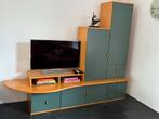 Speelse Wandkast Rondo Beuken/Petrol, Ophalen, Gebruikt, Met deur(en), 150 tot 200 cm