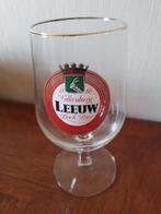 Leeuw  Bock-Bier  voet glas  Valkenburg, Ophalen of Verzenden, Zo goed als nieuw, Glas of Glazen, Leeuw
