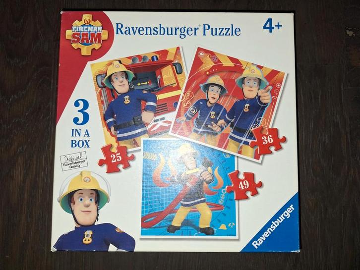 3 Brandweerman Sam puzzels van 25, 36 en 49 stukjes, Kinderen en Baby's, Speelgoed | Kinderpuzzels, 4 tot 6 jaar, 10 tot 50 stukjes