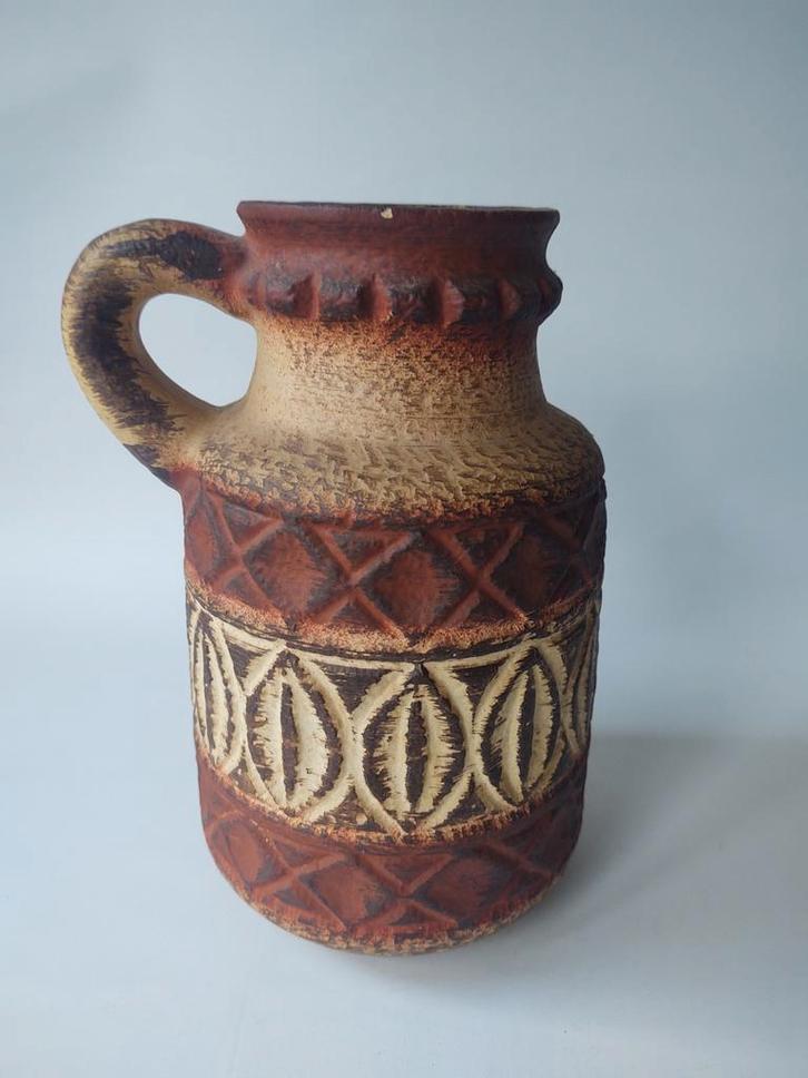 West-Germany vaas | 93-25, Huis en Inrichting, Woonaccessoires | Vazen, Gebruikt, Overige kleuren, Minder dan 50 cm, Aardewerk of Porselein