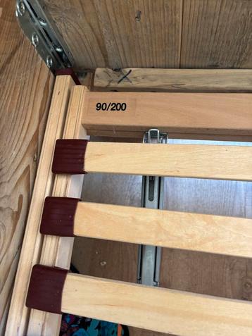 Steigerhouten Bed 90x200 met Lattenbodem beschikbaar voor biedingen