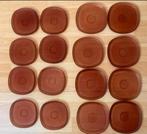 16 glazen Nespresso schoteltjes, Huis en Inrichting, Keuken | Servies, Nieuw, Ophalen of Verzenden, Glas, Effen