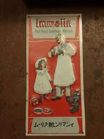 Oud en orgineel reclamebord schoenpoets, 1910, Reclamebord, Ophalen of Verzenden, Zo goed als nieuw