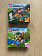 Lego minecraft 21162 en 21177, Ophalen of Verzenden, Zo goed als nieuw, Complete set, Lego