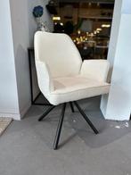 Draaibare stoel wit - eetkamerstoel draaibaar boucle, Ophalen, Wit, Nieuw, Stof