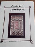 Prachtig borduurpatroon van sampler cove, spanish rouge, Hobby en Vrije tijd, Borduren en Borduurmachines, Ophalen of Verzenden