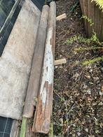 Originele hardhouten telefoonpalen, Ophalen, Gebruikt, 200 tot 250 cm, 50 mm of meer