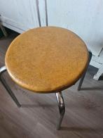 Vintage Keukenkruk - Bruin Leer & IJzer, Gebruikt, Bruin, Leer, Ophalen of Verzenden